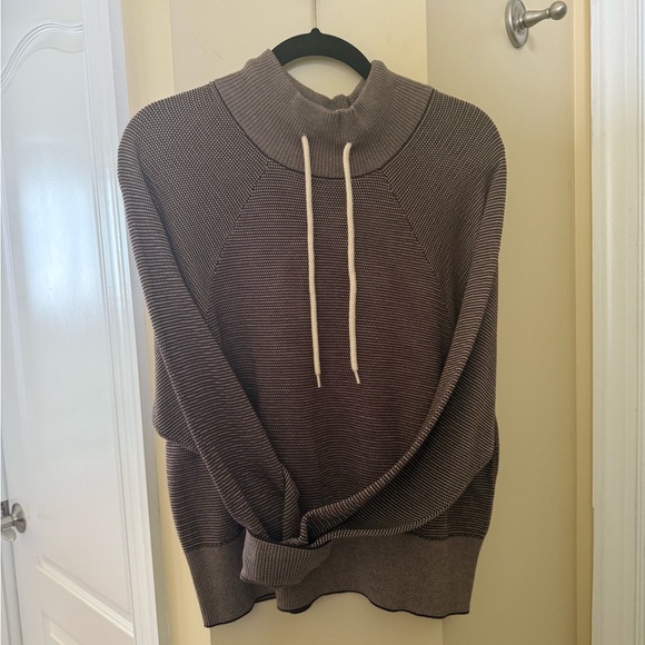 Varley Brown Turtleneck Sweater with Relaxed Fit - Picture 5 of 7